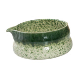 Maxbell Japanese Ceramic Matcha Bowl Portable Tableware for Home Dining Room Kitchen Green