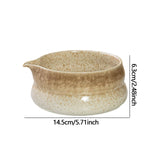 Maxbell Japanese Ceramic Matcha Bowl Portable Tableware for Home Dining Room Kitchen White