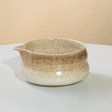 Maxbell Japanese Ceramic Matcha Bowl Portable Tableware for Home Dining Room Kitchen White