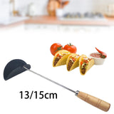 Maxbell Frying Spoon Time Saving Long Handle Sturdy Kitchen Tool Homemade Taco Shell 13CM Diameter
