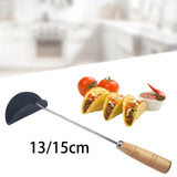 Maxbell Frying Spoon Time Saving Long Handle Sturdy Kitchen Tool Homemade Taco Shell 13CM Diameter