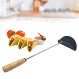 Maxbell Frying Spoon Time Saving Long Handle Sturdy Kitchen Tool Homemade Taco Shell 13CM Diameter
