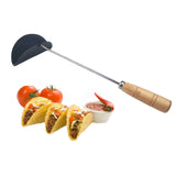 Maxbell Frying Spoon Time Saving Long Handle Sturdy Kitchen Tool Homemade Taco Shell 13CM Diameter