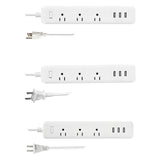 Maxbell Power Strip US Plug Portable Overload Protection for Garage Desktop Workshop Style A