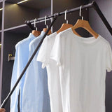 Maxbell Adjustable Wardrobe Lift Rail Organizer Accessory for Cloakroom Side Mounted Silvery 55cm to 70cm