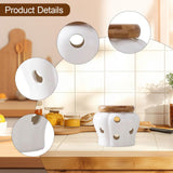 Maxbell Porcelain Garlic Keeper Pumpkin Shaped for Housewarming Gift Household Party