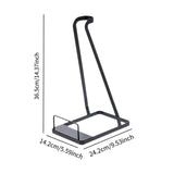 Maxbell Vacuum Stand Bracket Universal Storage Rack for Balcony Bathroom Living Room black