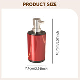 Maxbell Liquid Soap Dispenser Shower Gel Bottle for Bathroom Laundry Kitchen Counter red
