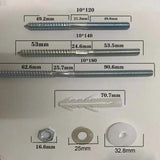 Maxbell Wall Mounted Basin Fixing Kit Washbasins Parts Sturdy Bathroom Basin Fitting 10x120mm