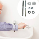 Maxbell Wall Mounted Basin Fixing Kit Washbasins Parts Sturdy Bathroom Basin Fitting 10x140mm