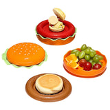 Maxbell Hamburger Bowl and Plate Set Dinner Dishes Lunch Cake Ceramic Dinnerware Set