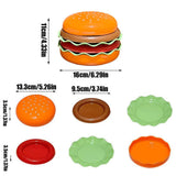 Maxbell Hamburger Bowl and Plate Set Dinner Dishes Lunch Cake Ceramic Dinnerware Set