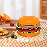 Maxbell Hamburger Bowl and Plate Set Dinner Dishes Lunch Cake Ceramic Dinnerware Set