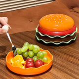 Maxbell Hamburger Bowl and Plate Set Dinner Dishes Lunch Cake Ceramic Dinnerware Set