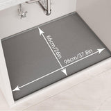 Maxbell Under Sink Mat for Kitchen Cabinet Anti Slip Bathroom Tray Cabinet Protector Grey