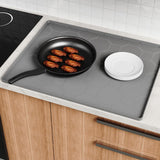 Maxbell Under Sink Mat for Kitchen Cabinet Anti Slip Bathroom Tray Cabinet Protector Grey