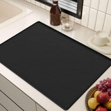 Maxbell Under Sink Mat for Kitchen Cabinet Anti Slip Bathroom Tray Cabinet Protector Black