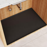 Maxbell Under Sink Mat for Kitchen Cabinet Anti Slip Bathroom Tray Cabinet Protector Black
