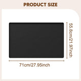 Maxbell Under Sink Mat for Kitchen Cabinet Anti Slip Bathroom Tray Cabinet Protector Black