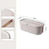 Maxbell Cables Storage Box Practical Cables Organizer Box for Computer Tabletop Khaki