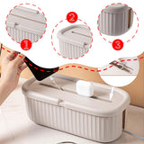 Maxbell Cables Storage Box Practical Cables Organizer Box for Computer Tabletop Khaki