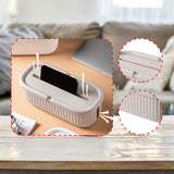 Maxbell Cables Storage Box Practical Cables Organizer Box for Computer Tabletop Khaki