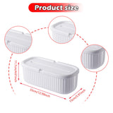 Maxbell Cables Storage Box Practical Cables Organizer Box for Computer Tabletop White