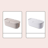 Maxbell Cables Storage Box Practical Cables Organizer Box for Computer Tabletop White