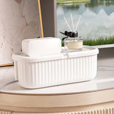 Maxbell Cables Storage Box Practical Cables Organizer Box for Computer Tabletop White