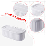 Maxbell Cables Storage Box Practical Cables Organizer Box for Computer Tabletop White