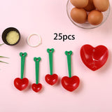Maxbell 5 Sets Measuring Spoons Tools Egg Separator for Dry and Liquid Coffee Baking