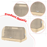 Maxbell Dustproof Cup Holder Desktop Cup Storage Rack for Dishes Chopsticks Tea Cups Cream Color