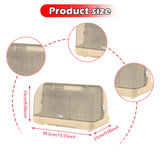 Maxbell Dustproof Cup Holder Desktop Cup Storage Rack for Dishes Chopsticks Tea Cups Cream Color