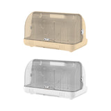 Maxbell Dustproof Cup Holder Desktop Cup Storage Rack for Dishes Chopsticks Tea Cups Cream Color