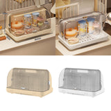 Maxbell Dustproof Cup Holder Desktop Cup Storage Rack for Dishes Chopsticks Tea Cups Cream Color
