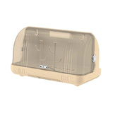 Maxbell Dustproof Cup Holder Desktop Cup Storage Rack for Dishes Chopsticks Tea Cups Cream Color