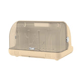 Maxbell Dustproof Cup Holder Desktop Cup Storage Rack for Dishes Chopsticks Tea Cups Cream Color
