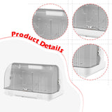 Maxbell Dustproof Cup Holder Desktop Cup Storage Rack for Dishes Chopsticks Tea Cups White