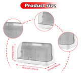 Maxbell Dustproof Cup Holder Desktop Cup Storage Rack for Dishes Chopsticks Tea Cups White