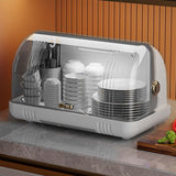 Maxbell Dustproof Cup Holder Desktop Cup Storage Rack for Dishes Chopsticks Tea Cups White