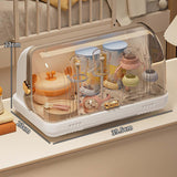 Maxbell Dustproof Cup Holder Desktop Cup Storage Rack for Dishes Chopsticks Tea Cups White