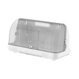 Maxbell Dustproof Cup Holder Desktop Cup Storage Rack for Dishes Chopsticks Tea Cups White