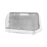 Maxbell Dustproof Cup Holder Desktop Cup Storage Rack for Dishes Chopsticks Tea Cups White