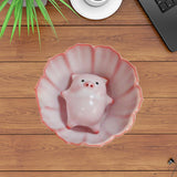 Maxbell Ceramic Tea Cup with Tea Pet Traditional for Teahouse Restaurant Living Room Style A