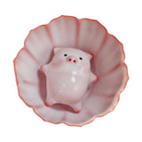 Maxbell Ceramic Tea Cup with Tea Pet Traditional for Teahouse Restaurant Living Room Style A