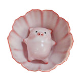 Maxbell Ceramic Tea Cup with Tea Pet Traditional for Teahouse Restaurant Living Room Style A
