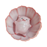 Maxbell Ceramic Tea Cup with Tea Pet Traditional for Teahouse Restaurant Living Room Style A