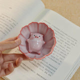 Maxbell Ceramic Tea Cup with Tea Pet Traditional for Teahouse Restaurant Living Room Style A