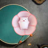 Maxbell Ceramic Tea Cup with Tea Pet Traditional for Teahouse Restaurant Living Room Style B