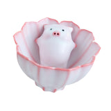 Maxbell Ceramic Tea Cup with Tea Pet Traditional for Teahouse Restaurant Living Room Style C